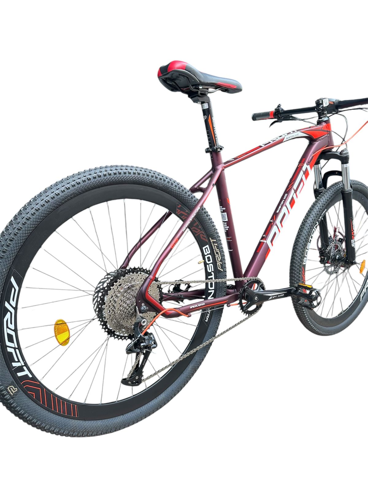 Bicicleta MTB Profit Boston Ultra 12 Vel Rojo Talla S - Image 4