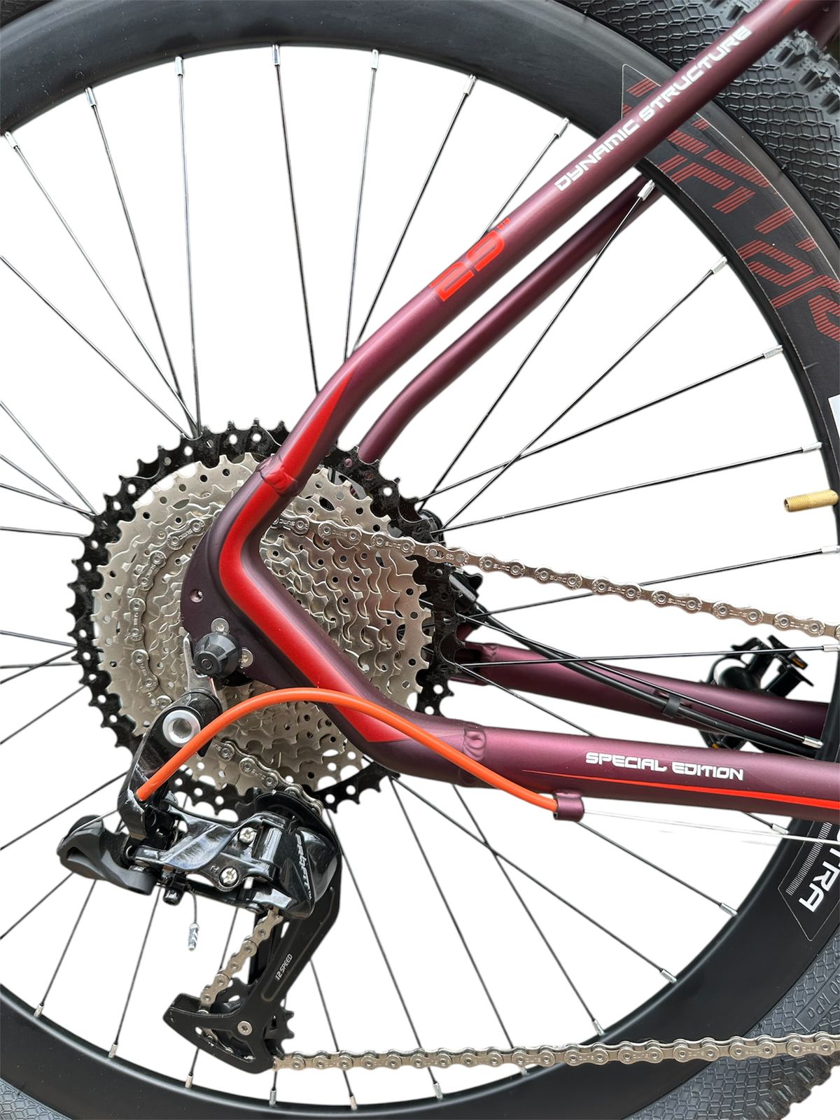 Bicicleta MTB Profit Boston Ultra 12 Vel Rojo Talla S - Image 5