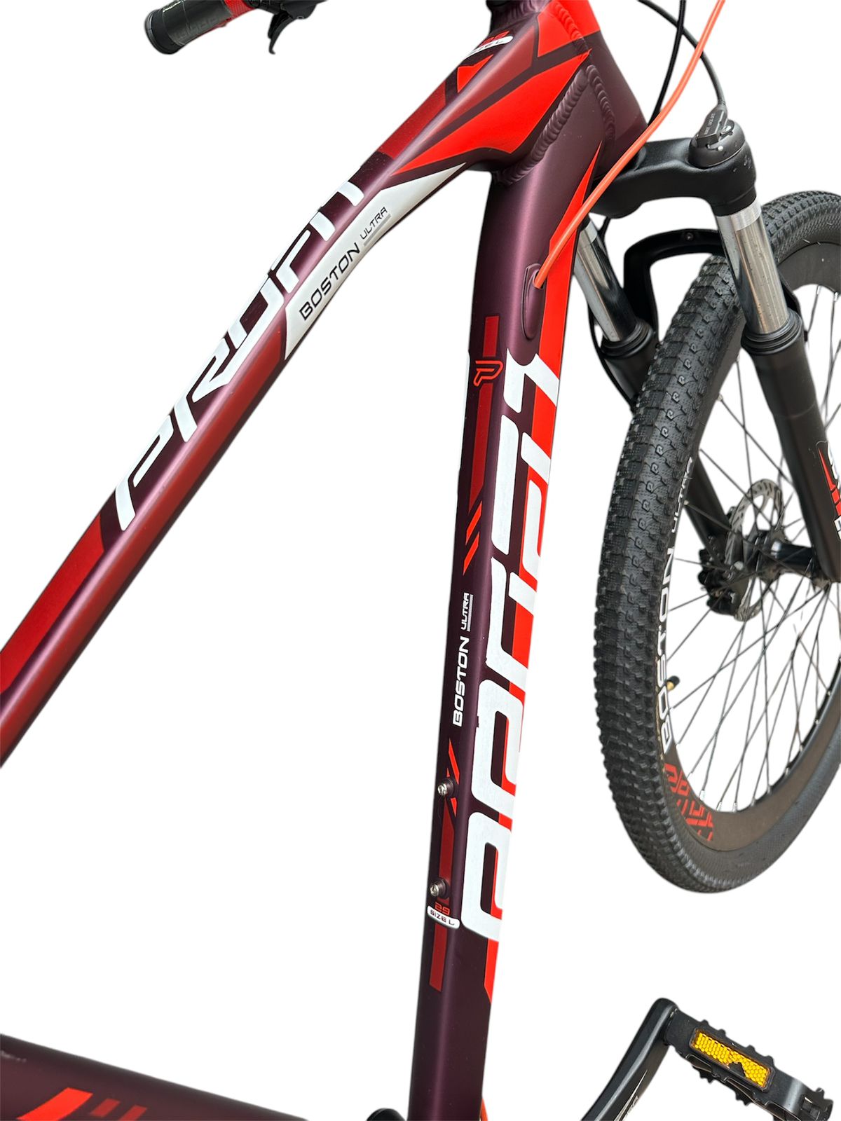 Bicicleta MTB Profit Boston Ultra 12 Vel Rojo Talla S - Image 2