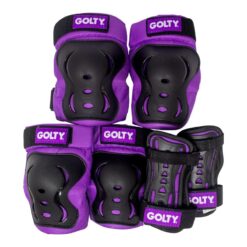 Alternative view of Kit de Protección Golty Skate Max Negro Morado