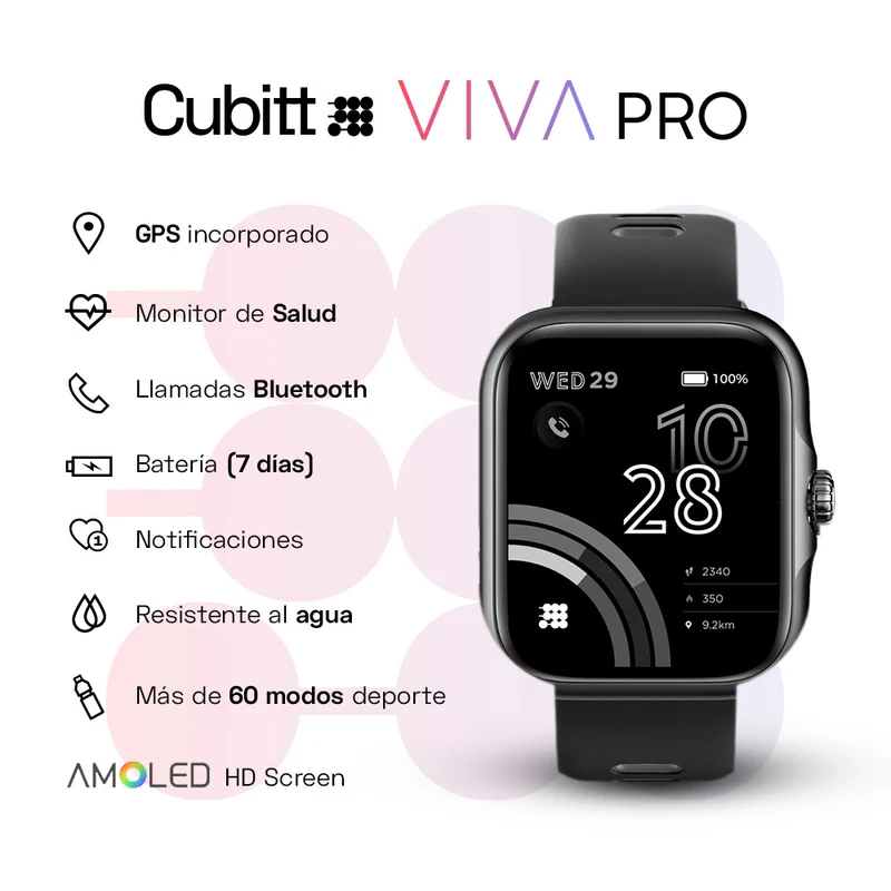 Smart Watch Viva Pro Cubitt Negro - Image 5