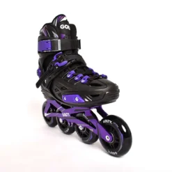 Alternative view of Patines Semiprofesionales Golty Skate Max Negro Morado Incluye Bolso