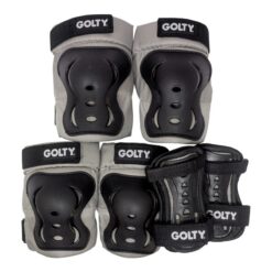 Alternative view of Kit de Protección Golty Skate Max Negro Gris