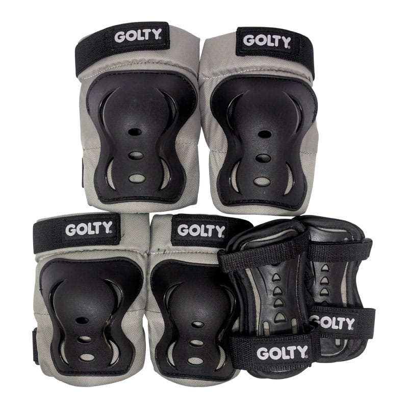 Kit de Protección Golty Skate Max Negro Gris - Image 2