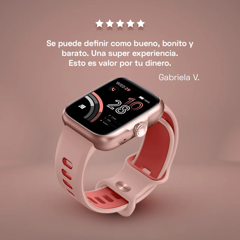 Smart Watch Viva Pro Cubitt Rosado - Image 4