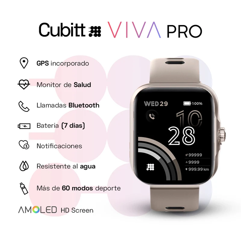 Smart Watch Viva Pro Cubitt Gris - Image 3