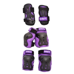 Kit de Protección Golty Skate Max Negro Morado