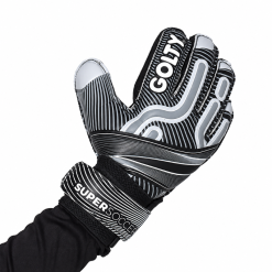 Alternative view of Guantes de Arquero Niños Golty Super Soccer Gris/Negro