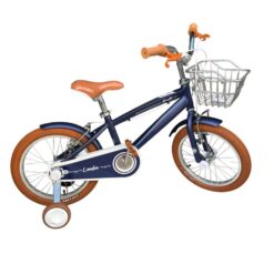 Bicicleta infantil niña clásica azul petroleo