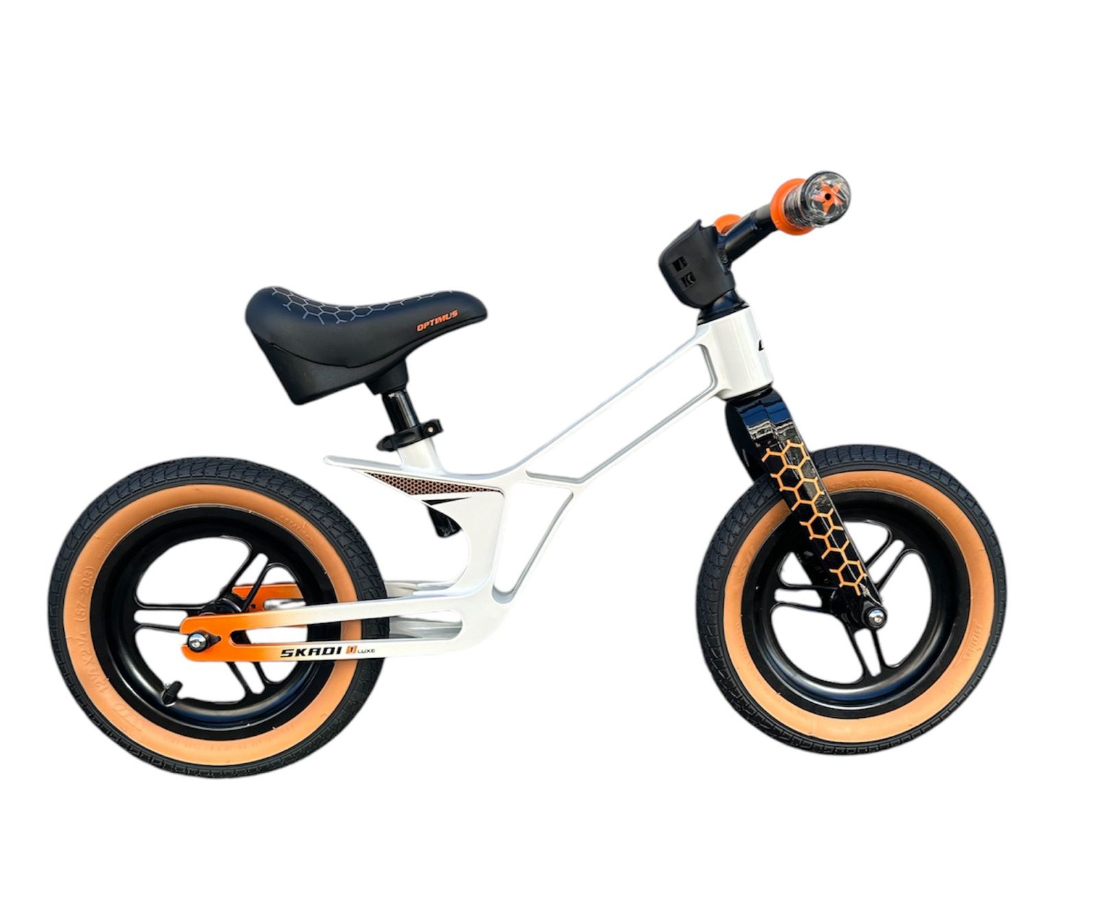 Bicicleta Balance Skadi Rin 12 Luxe Magnesio Blanco/Negro