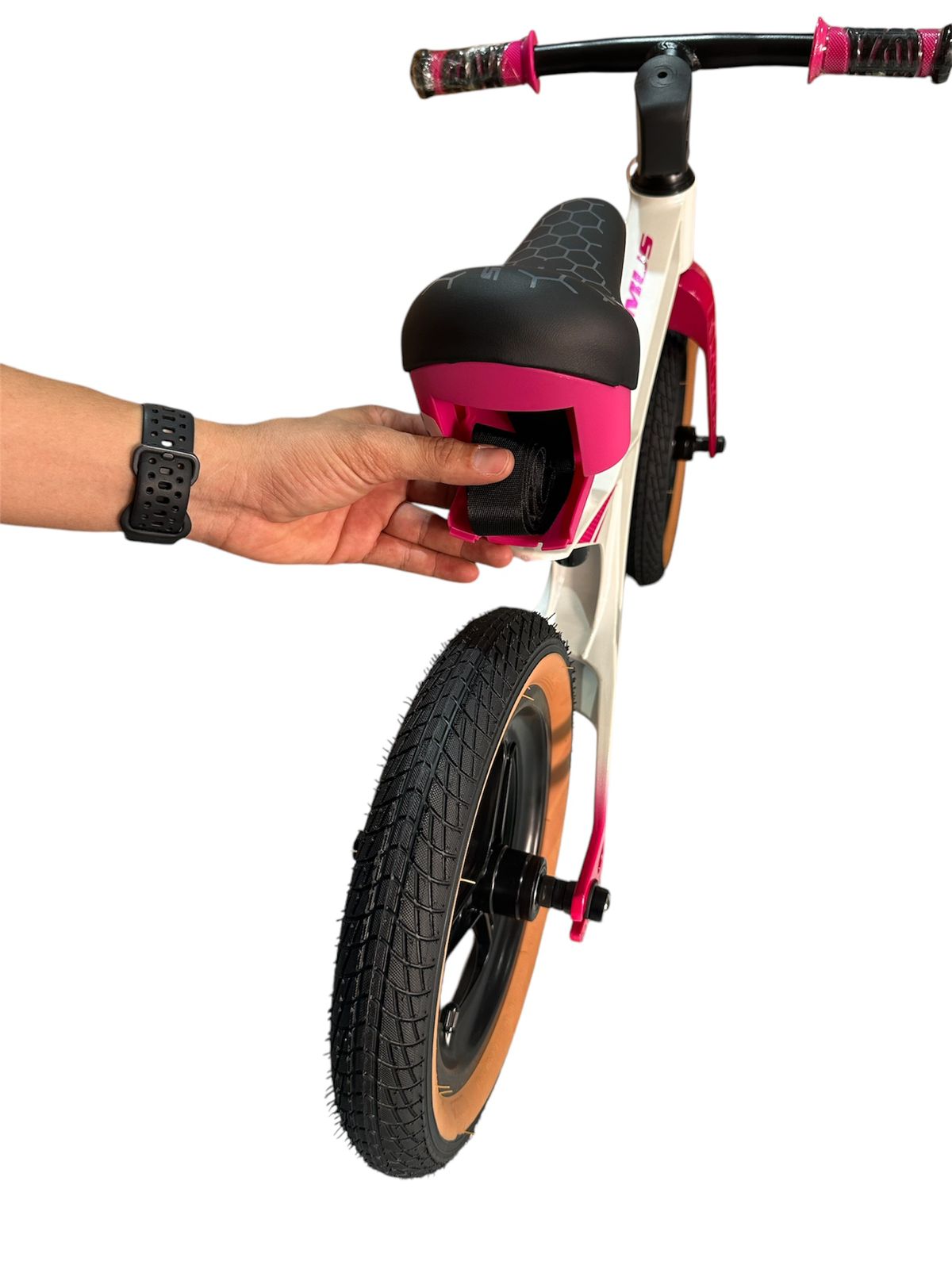Bicicleta Balance Skadi Rin 12 Luxe Magnesio Blanco/Rosado - Image 7
