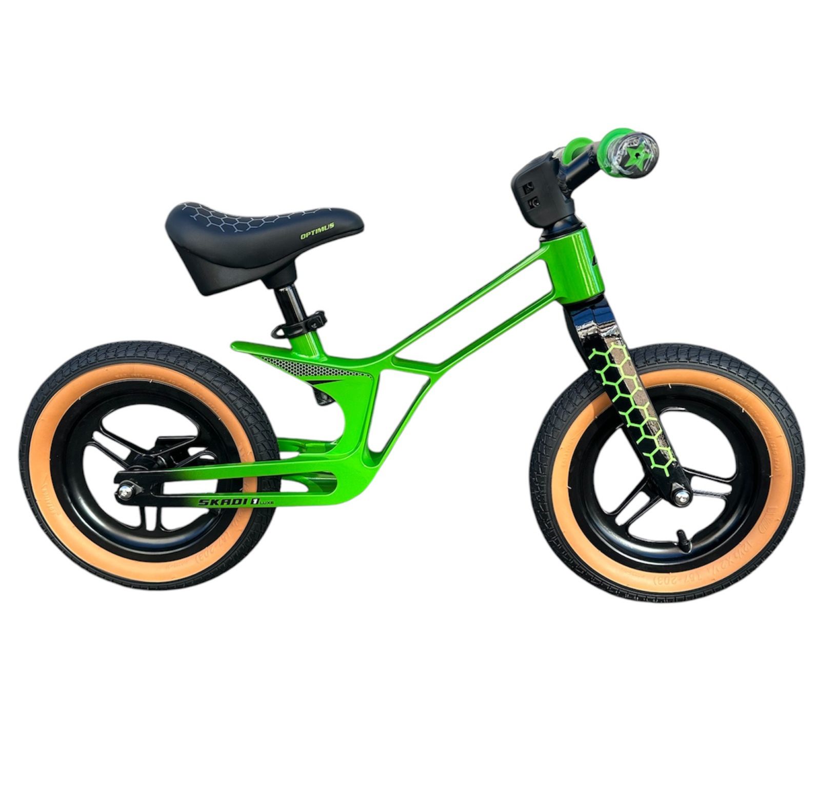 Bicicleta Balance Skadi Rin 12 Luxe Magnesio Verde/Negro