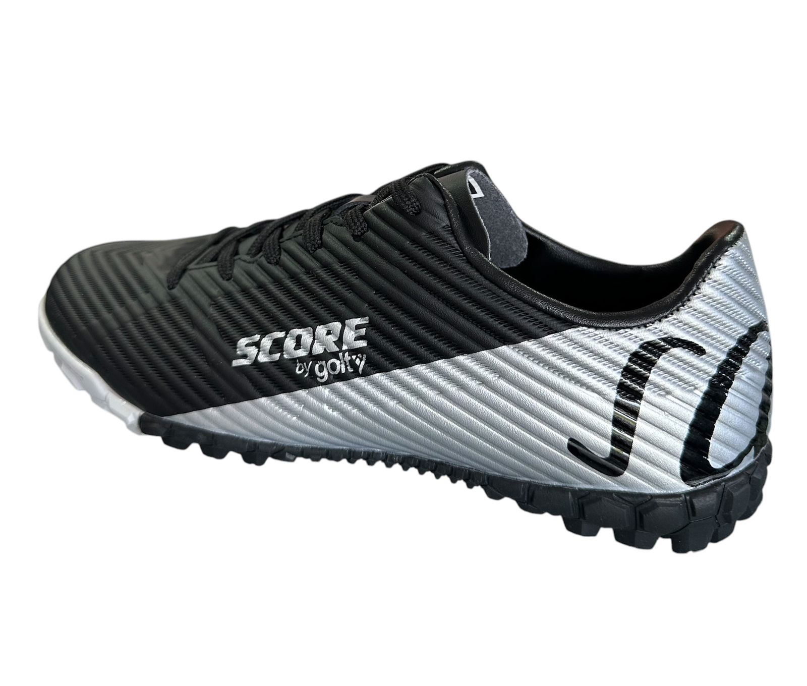 Zapatilla Turf Score By Golty Striker Negro Gris - Image 2