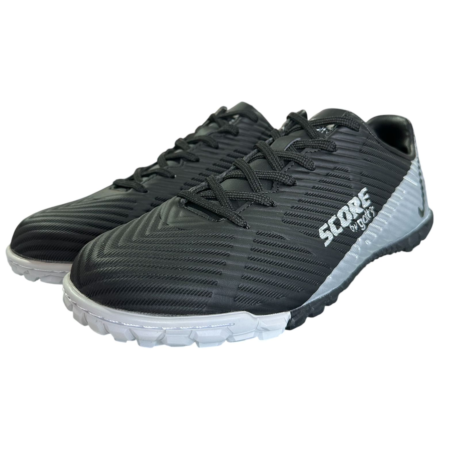 Zapatilla Turf Score By Golty Striker Negro Gris - Image 5