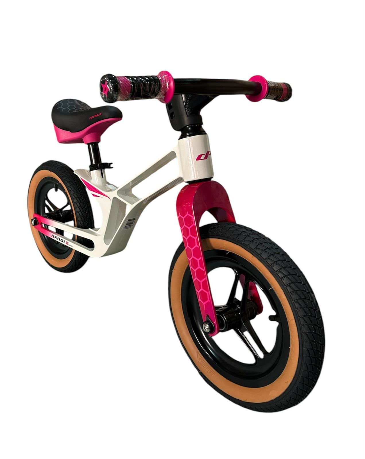 Bicicleta Balance Skadi Rin 12 Luxe Magnesio Blanco/Rosado - Image 3