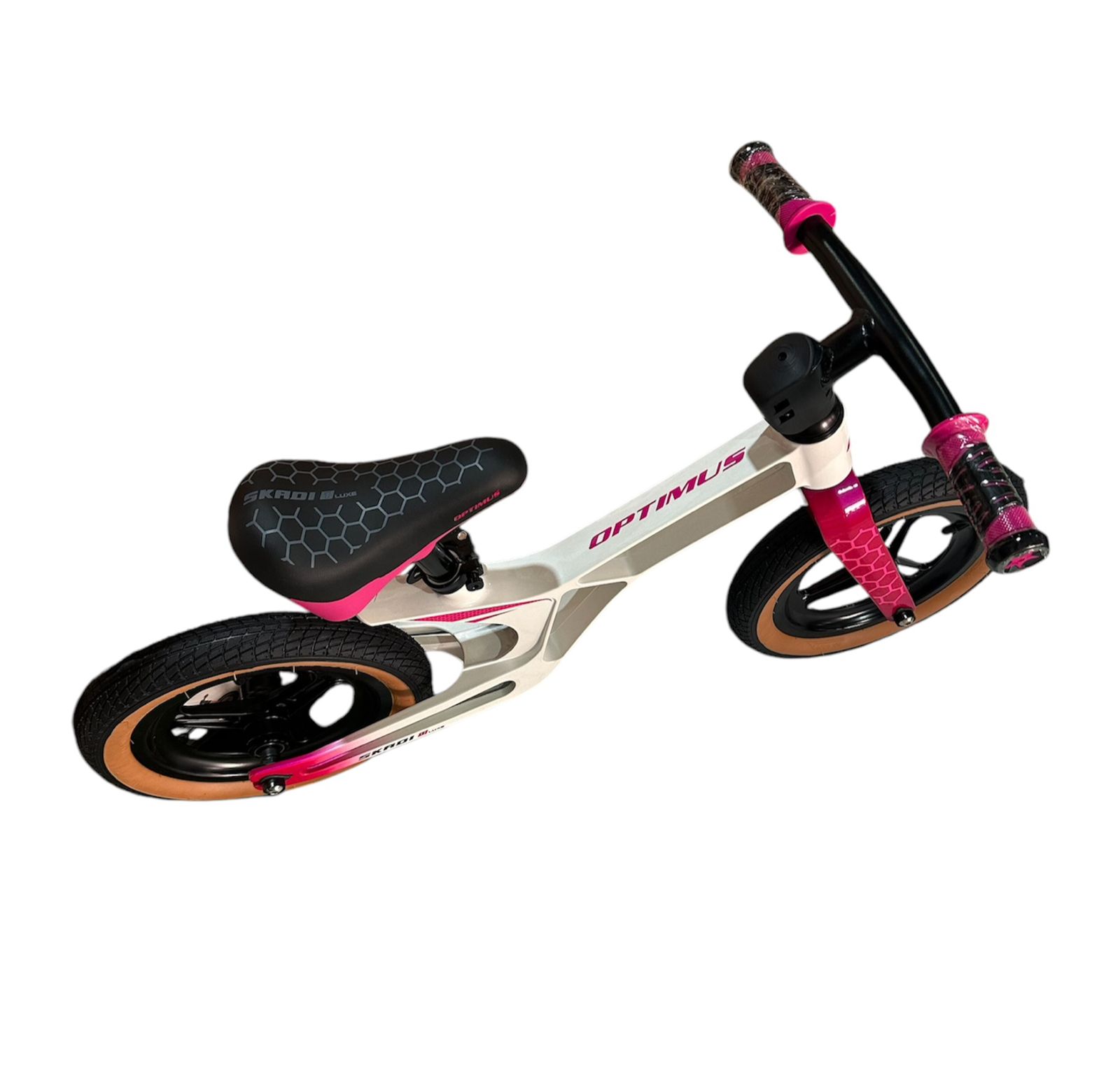 Bicicleta Balance Skadi Rin 12 Luxe Magnesio Blanco/Rosado - Image 4