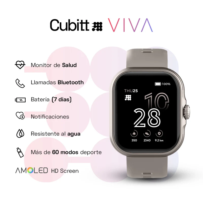 Smart Watch Viva Cubitt Gris - Image 2