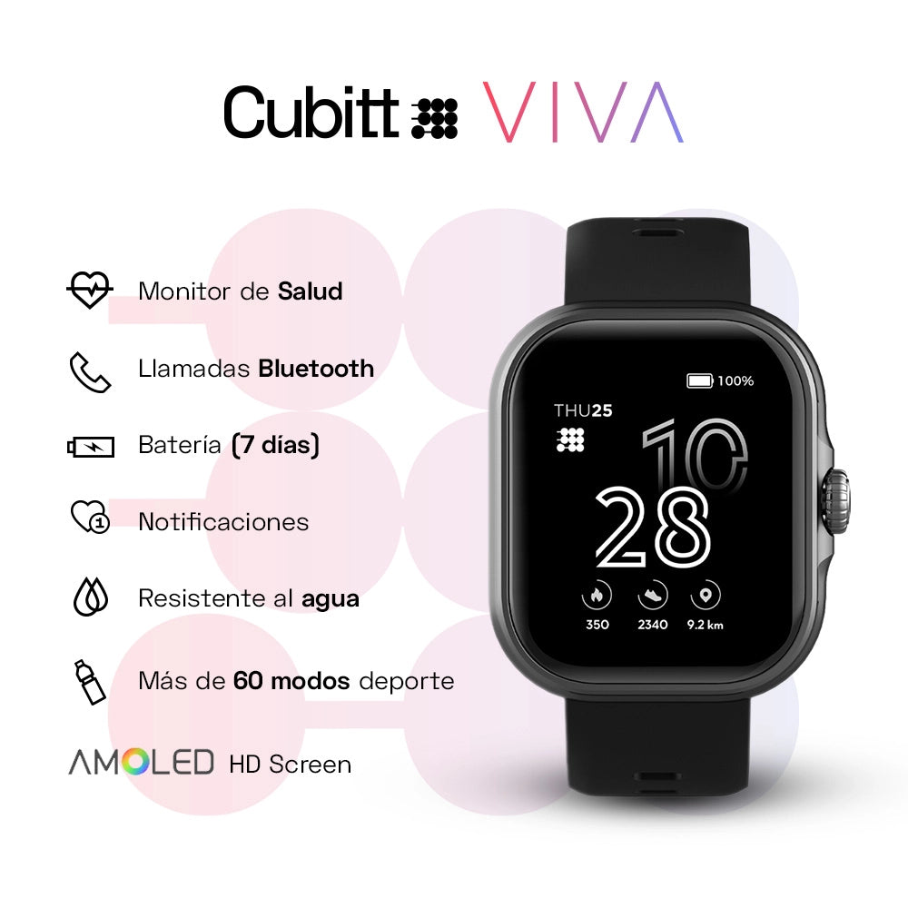 Smart Watch Viva Cubitt Negro - Image 2