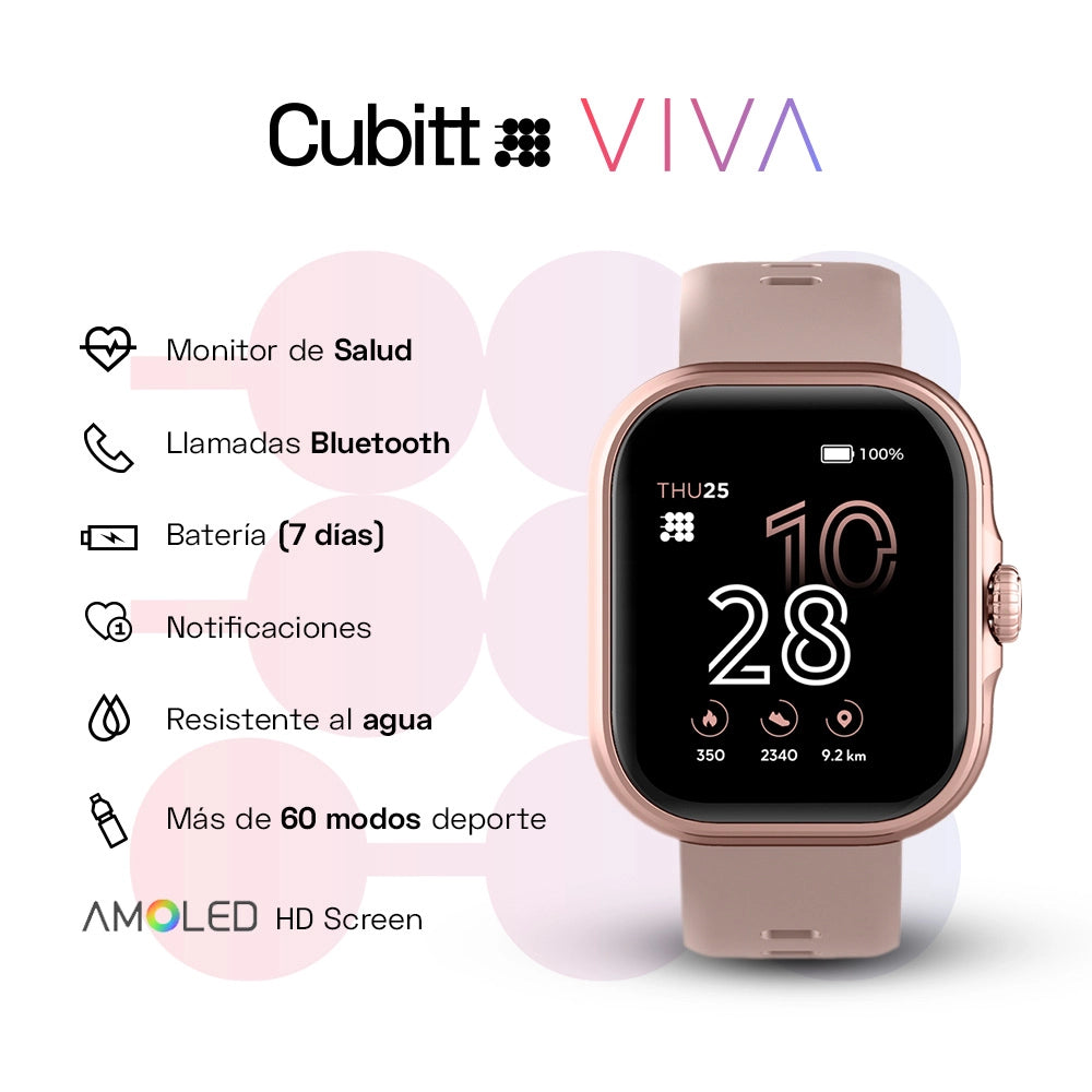 Smart Watch Viva Cubitt Rosado - Image 5