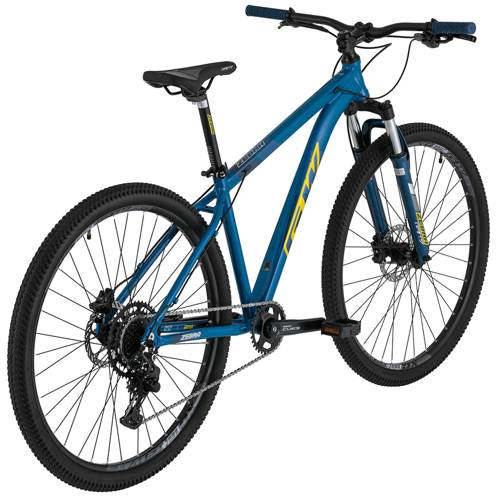 BICICLETA MTB 29P 1X9 CUES ZEBRA ALUMINIO GW AZUL AMARILLO - Image 3