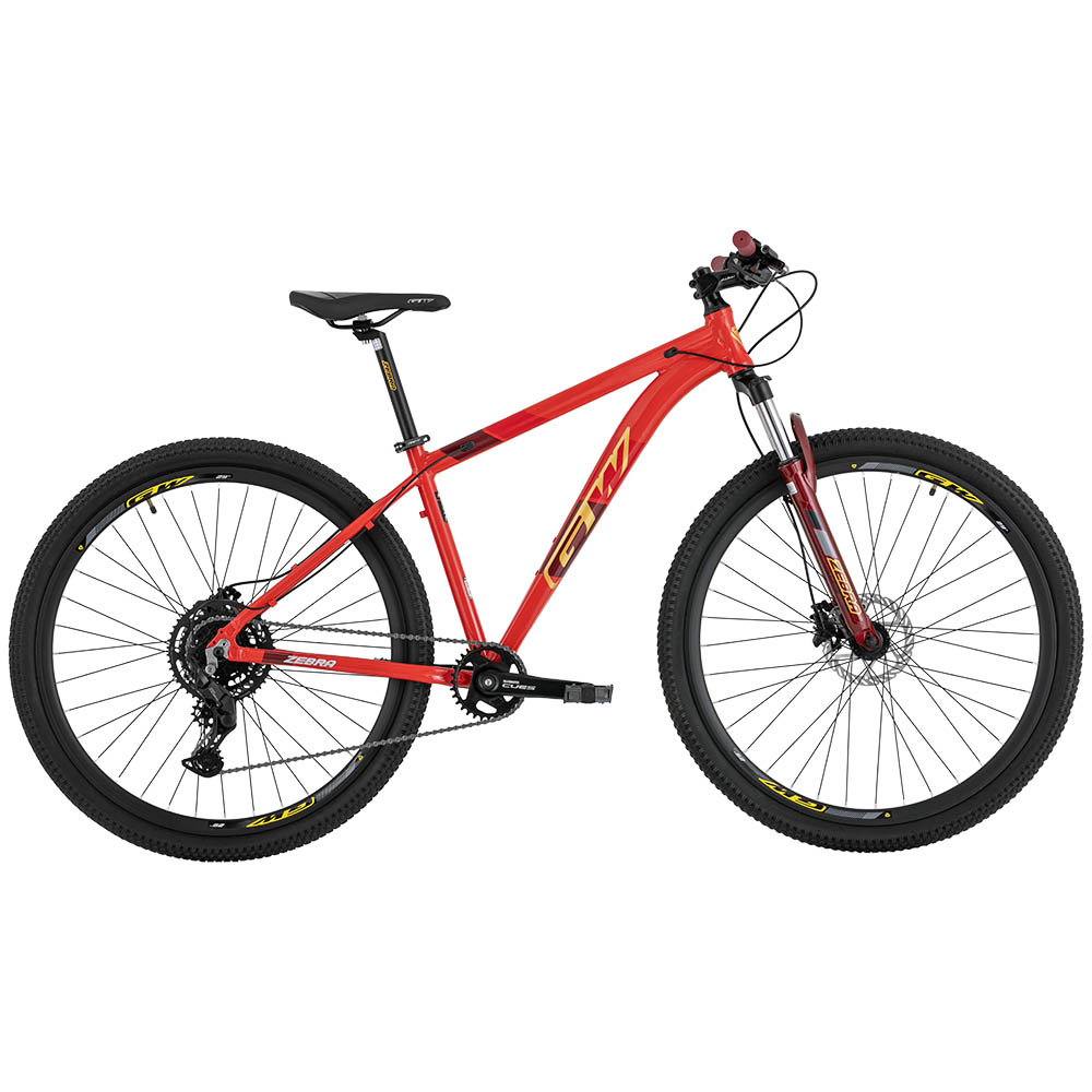 BICICLETA MTB 29P 1X9 CUES ZEBRA ALUMINIO GW ROJO DORADO - Image 3