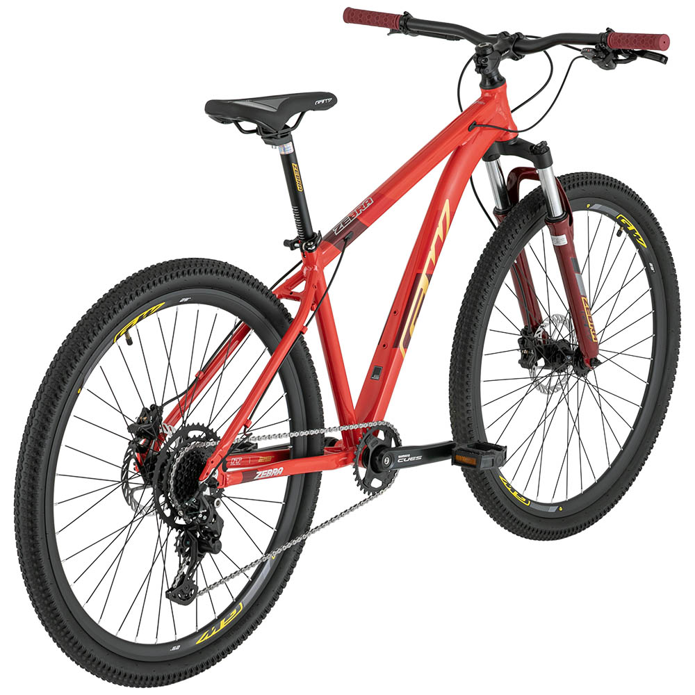 BICICLETA MTB 29P 1X9 CUES ZEBRA ALUMINIO GW ROJO DORADO - Image 4