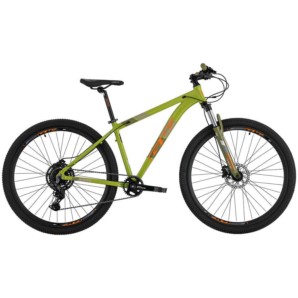 BICICLETA MTB 29P 1X9 CUES ZEBRA ALUMINIO GW VERDE NARANJA - Image 4
