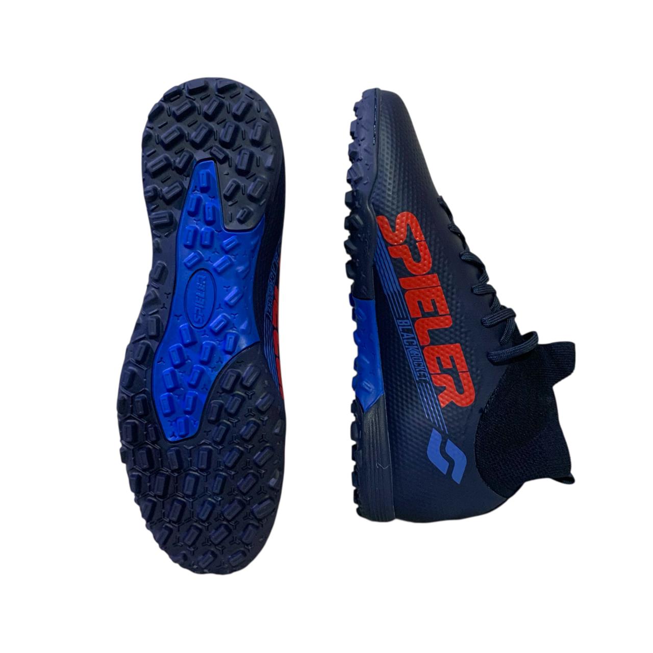 Zapatilla Turf Botin Spieler Rocket Junior Azul Rojo - Image 5