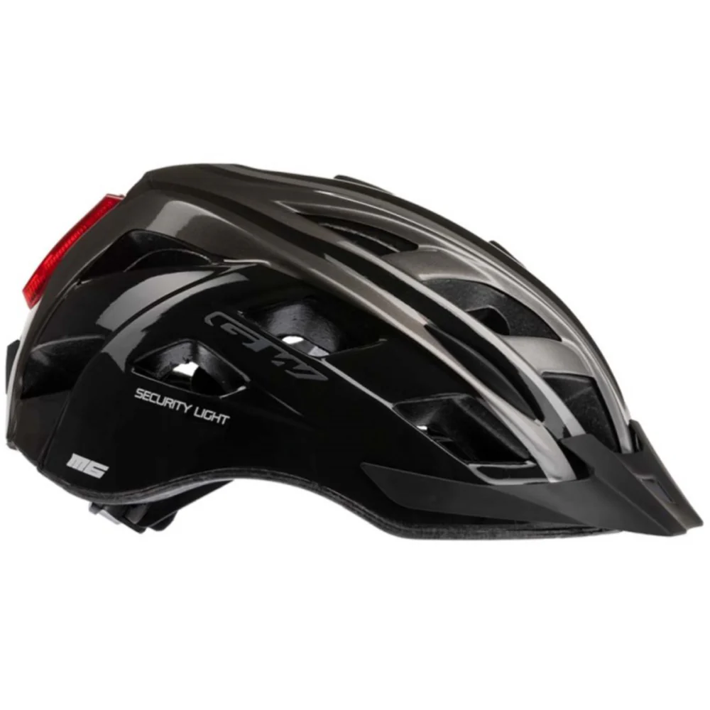 Casco GW MTB M6 Con Luz Negro Gris
