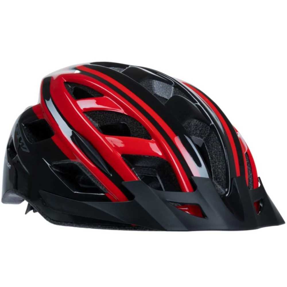 Casco GW MTB M6 Con Luz Negro Rojo - Image 4