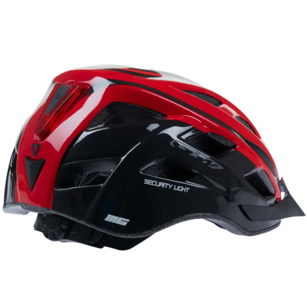 Casco GW MTB M6 Con Luz Negro Rojo - Image 5