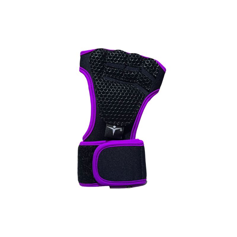 Protector de Mano Tipo Calleras para Gym Negro Morado - Image 3