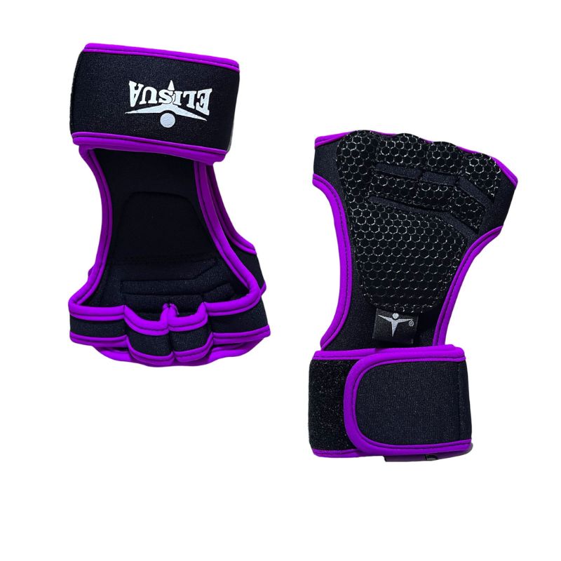 Protector de Mano Tipo Calleras para Gym Negro Morado