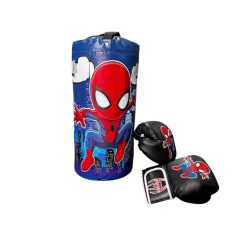 Kit Saco + Guantes de Boxeo Infantil Spiderman
