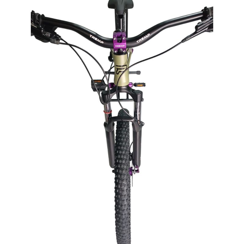 Bicicleta Profit Freak Rin 27,5 8 Velocidades Aluminio Stunt Verde Oliva - Image 6