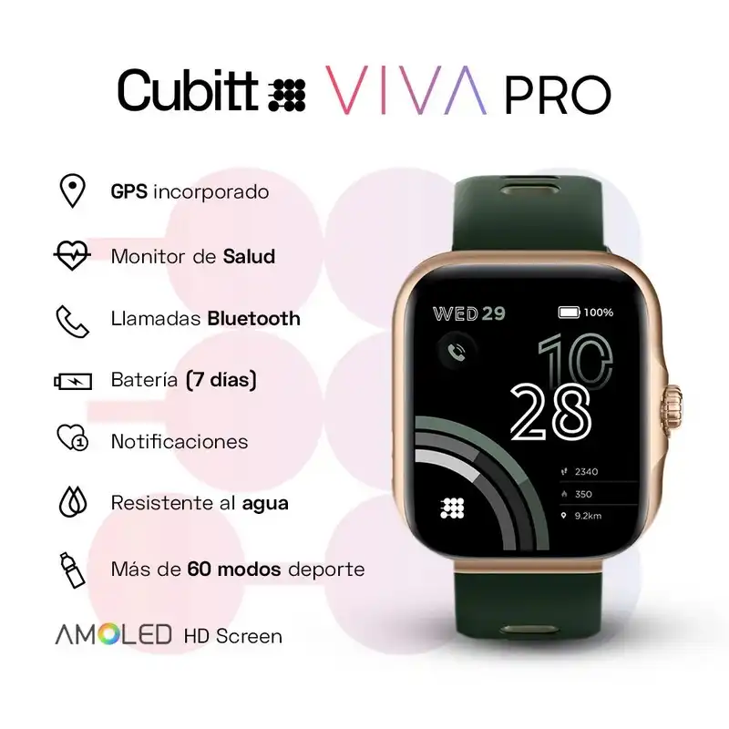 Smart Watch Viva Pro Cubitt Verde - Image 5