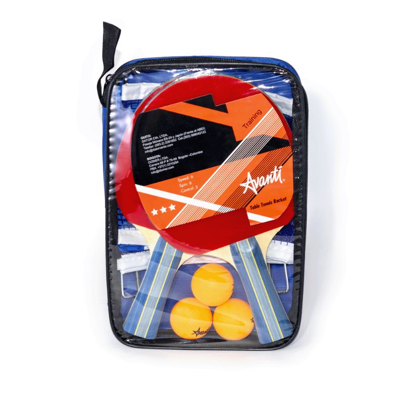 Kit de Pin Pong Raquetas Pelotas y Malla