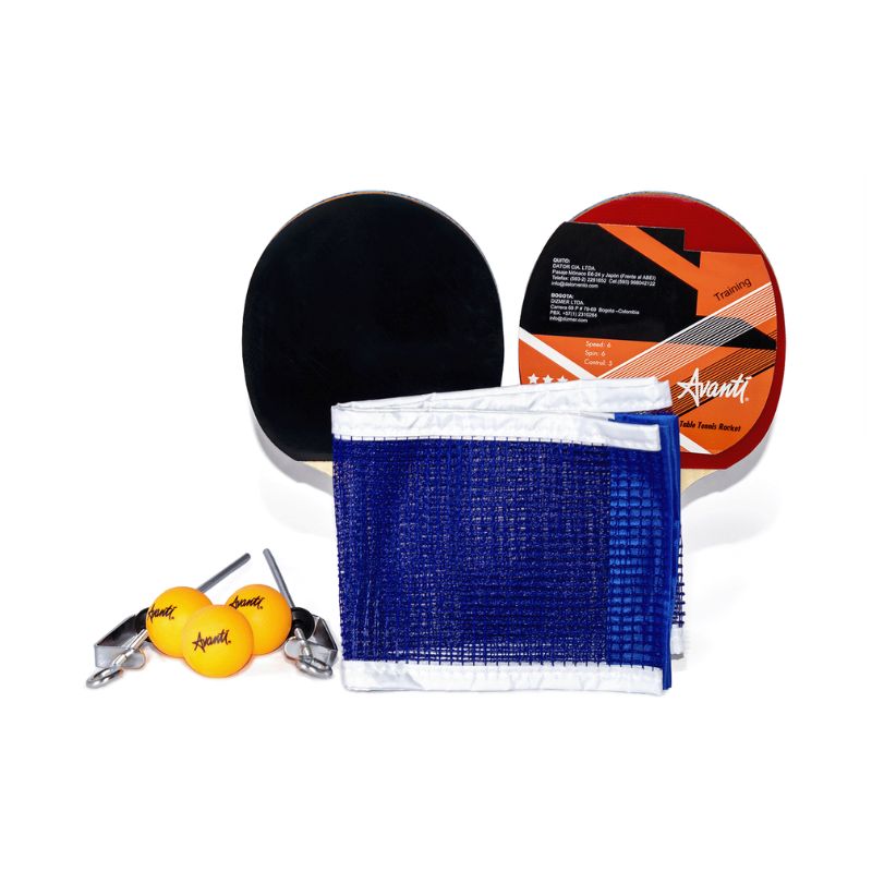 Kit de Pin Pong Raquetas Pelotas y Malla - Image 2