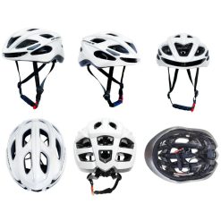 casco ruta optimus blanco ciclismo