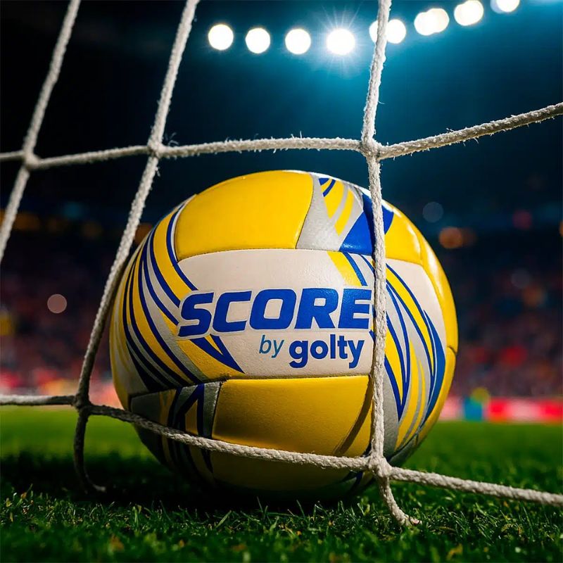 Balón de Fútbol Score by Golty Thunder No.5 Amarillo Azul - Image 4