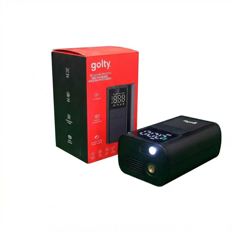 Inflador Eléctrico Multiprósito Golty Automático - Image 2