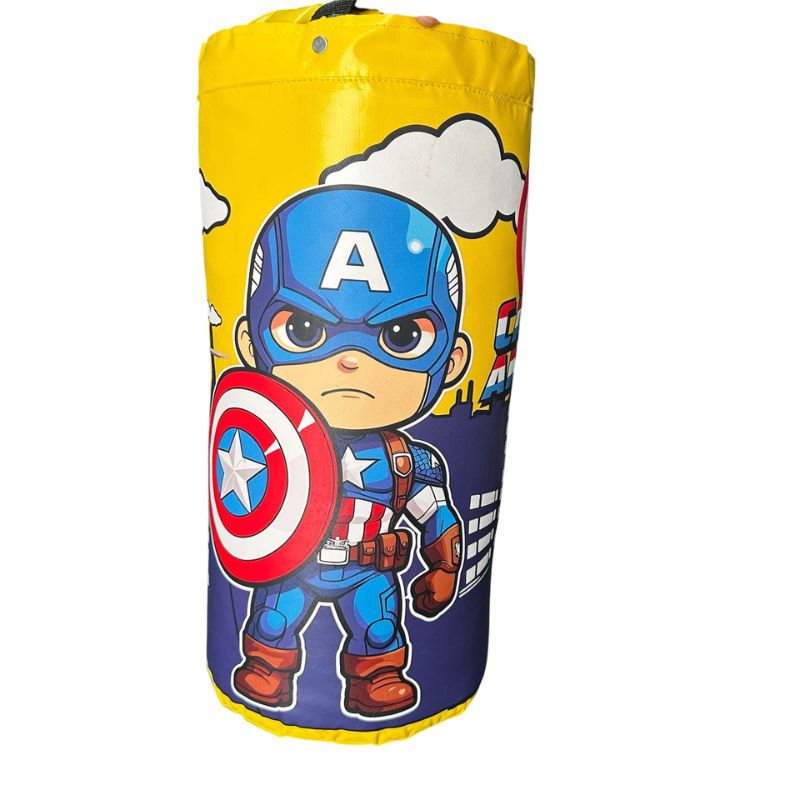 Kit Saco + Guantes de Boxeo Infantil Capitan America - Image 2
