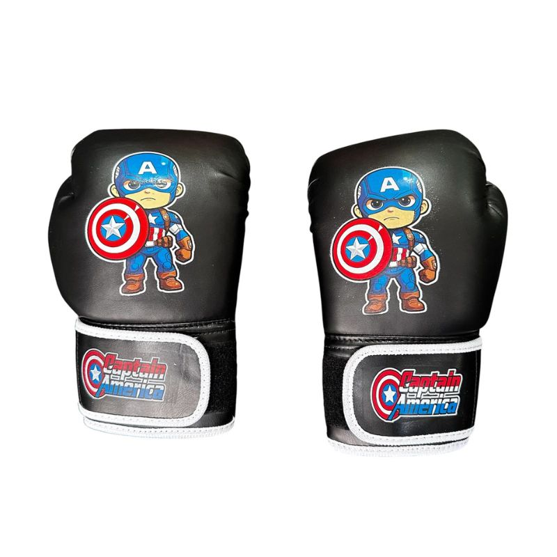 Kit Saco + Guantes de Boxeo Infantil Capitan America - Image 5