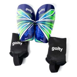 Canilleras Profesionales Golty Tributo Azul Verde